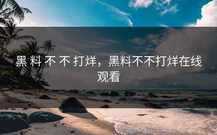黑 料 不 打烊，黑料不不打烊在线观看  第1张